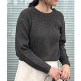 【前後2WAY】スパンコールラメフェザー ニット | Couture brooch | 詳細画像32