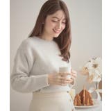 【前後2WAY】スパンコールラメフェザー ニット | Couture brooch | 詳細画像11