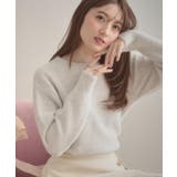 オフホワイト(003) | 【前後2WAY】スパンコールラメフェザー ニット | Couture brooch