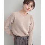 ピンク(071) | 【前後2WAY】スパンコールラメフェザー ニット | Couture brooch