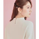 オフホワイト(003) | 【ゆるふわ・通勤】リッシュアンゴラ バックパール調ニット | Couture brooch