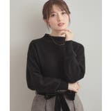 ブラック(019) | 【ゆるふわ・通勤】リッシュアンゴラ バックパール調ニット | Couture brooch