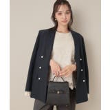 【高見え・きれいめ・通勤】レースカフス パール調釦テーラードジャケット | Couture brooch | 詳細画像4 