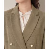 【高見え・きれいめ・通勤】レースカフス パール調釦テーラードジャケット | Couture brooch | 詳細画像43 