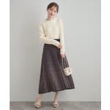 【着映え・フェミニン・通勤】レース衿カフス付きリブニット | Couture brooch | 詳細画像1