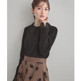 【着映え・フェミニン・通勤】レース衿カフス付きリブニット | Couture brooch | 詳細画像36