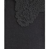 【着映え・フェミニン・通勤】レース衿カフス付きリブニット | Couture brooch | 詳細画像49