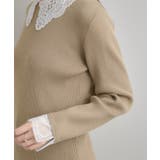 【着映え・フェミニン・通勤】レース衿カフス付きリブニット | Couture brooch | 詳細画像56