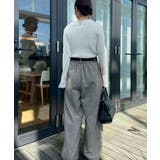 【着映え・フェミニン・通勤】レース衿カフス付きリブニット | Couture brooch | 詳細画像9