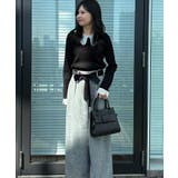 【着映え・フェミニン・通勤】レース衿カフス付きリブニット | Couture brooch | 詳細画像19