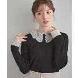 【着映え・フェミニン・通勤】レース衿カフス付きリブニット | Couture brooch | 詳細画像18