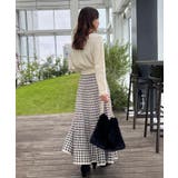 【クラシカル・大人上品】千鳥ジャカードニットプリーツスカート | Couture brooch | 詳細画像9 