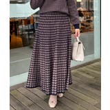 【クラシカル・大人上品】千鳥ジャカードニットプリーツスカート | Couture brooch | 詳細画像21 