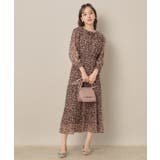 【一枚で着映える・花柄・通勤】前後2WAYシフォン楊柳小花ワンピース | Couture brooch | 詳細画像18 