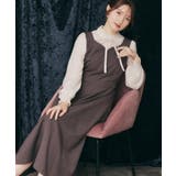 チャコールグレー(013) | 【帯電防止・通勤】ハートネック フレアージャンスカ | Couture brooch