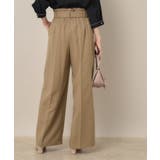 【帯電防止・通勤】ウエストリボン サスペンダー付きワイドパンツ | Couture brooch | 詳細画像21 