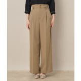 【帯電防止・通勤】ウエストリボン サスペンダー付きワイドパンツ | Couture brooch | 詳細画像38 