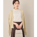 ラメリブVネックカーディガン | Couture brooch | 詳細画像8