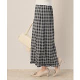 チェック裾フリルスカート | Couture brooch | 詳細画像2