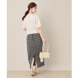 チェック裾フリルスカート | Couture brooch | 詳細画像6