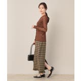 チェック裾フリルスカート | Couture brooch | 詳細画像12