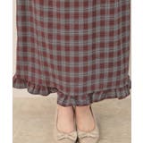 チェック裾フリルスカート | Couture brooch | 詳細画像27