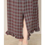 チェック裾フリルスカート | Couture brooch | 詳細画像28