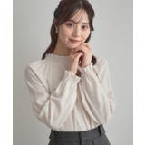 【きれいめ・通勤】RTピケ前後2WAYシャーリングブラウス | Couture brooch | 詳細画像9 