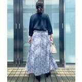 【花柄・きれいめ・通勤】リンドウエンブロメッシュスカート | Couture brooch | 詳細画像22