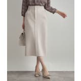 【洗える・ストレッチ・通勤】スエード調ダンボールIラインスカート | Couture brooch | 詳細画像4