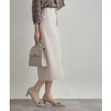 【洗える・ストレッチ・通勤】スエード調ダンボールIラインスカート | Couture brooch | 詳細画像5