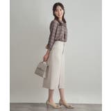 【洗える・ストレッチ・通勤】スエード調ダンボールIラインスカート | Couture brooch | 詳細画像2