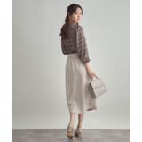 【洗える・ストレッチ・通勤】スエード調ダンボールIラインスカート | Couture brooch | 詳細画像3