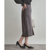 【洗える・ストレッチ・通勤】スエード調ダンボールIラインスカート | Couture brooch | 詳細画像15