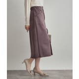 【洗える・ストレッチ・通勤】スエード調ダンボールIラインスカート | Couture brooch | 詳細画像25