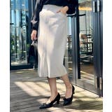 【洗える・ストレッチ・通勤】スエード調ダンボールIラインスカート | Couture brooch | 詳細画像10