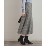 【クラシカル・パッと目を惹く】ラメ千鳥 マーメイド フレアスカート | Couture brooch | 詳細画像6 