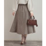 【クラシカル・パッと目を惹く】ラメ千鳥 マーメイド フレアスカート | Couture brooch | 詳細画像22 