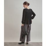 【マシンウォッシャブル・きれいめ・通勤】シャーリングチュニックブラウス | Couture brooch | 詳細画像2 