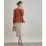 【マシンウォッシャブル・きれいめ・通勤】シャーリングチュニックブラウス | Couture brooch | 詳細画像25 