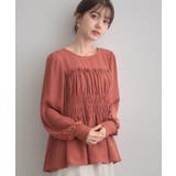 【マシンウォッシャブル・きれいめ・通勤】シャーリングチュニックブラウス | Couture brooch | 詳細画像33 