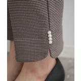 裏起毛パール調スカラ裾デザインパンツ | Couture brooch | 詳細画像22