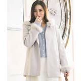 【大人可愛い・フード取り外し可能】フードフェイクファー ハーフ丈コート | Couture brooch | 詳細画像40 