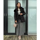 【2WAY・ベルト付き】フードフェイクファー ミドル丈ダウンコート | Couture brooch | 詳細画像34 