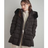 【2WAY・ベルト付き】フードフェイクファー ミドル丈ダウンコート | Couture brooch | 詳細画像32 