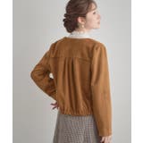 【通勤・大人上品】スエード調ダンボール ノーカラージャケット | Couture brooch | 詳細画像32 