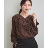 【大人可愛い・通勤】ラッフルフリルブラウス | Couture brooch | 詳細画像19