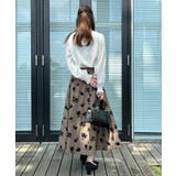 【美シルエット・通勤】フロッキーフラワープリントスカート | Couture brooch | 詳細画像23