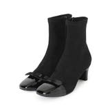 ドッキングデザインリボンストレッチブーツ | Couture brooch | 詳細画像2