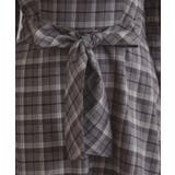 【大人可愛い・微起毛】先染めチェック柄フィット＆フレアワンピース | Couture brooch | 詳細画像37 